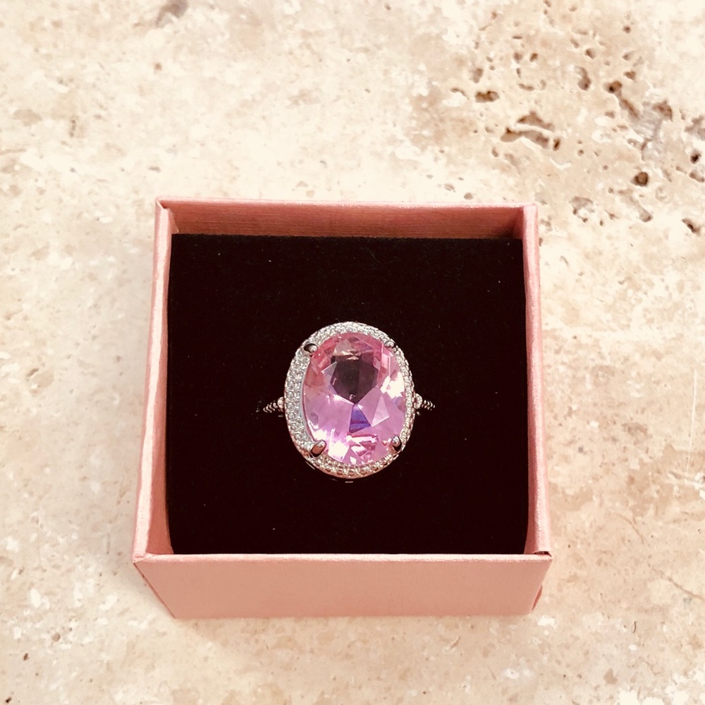 Pink CZ Ring